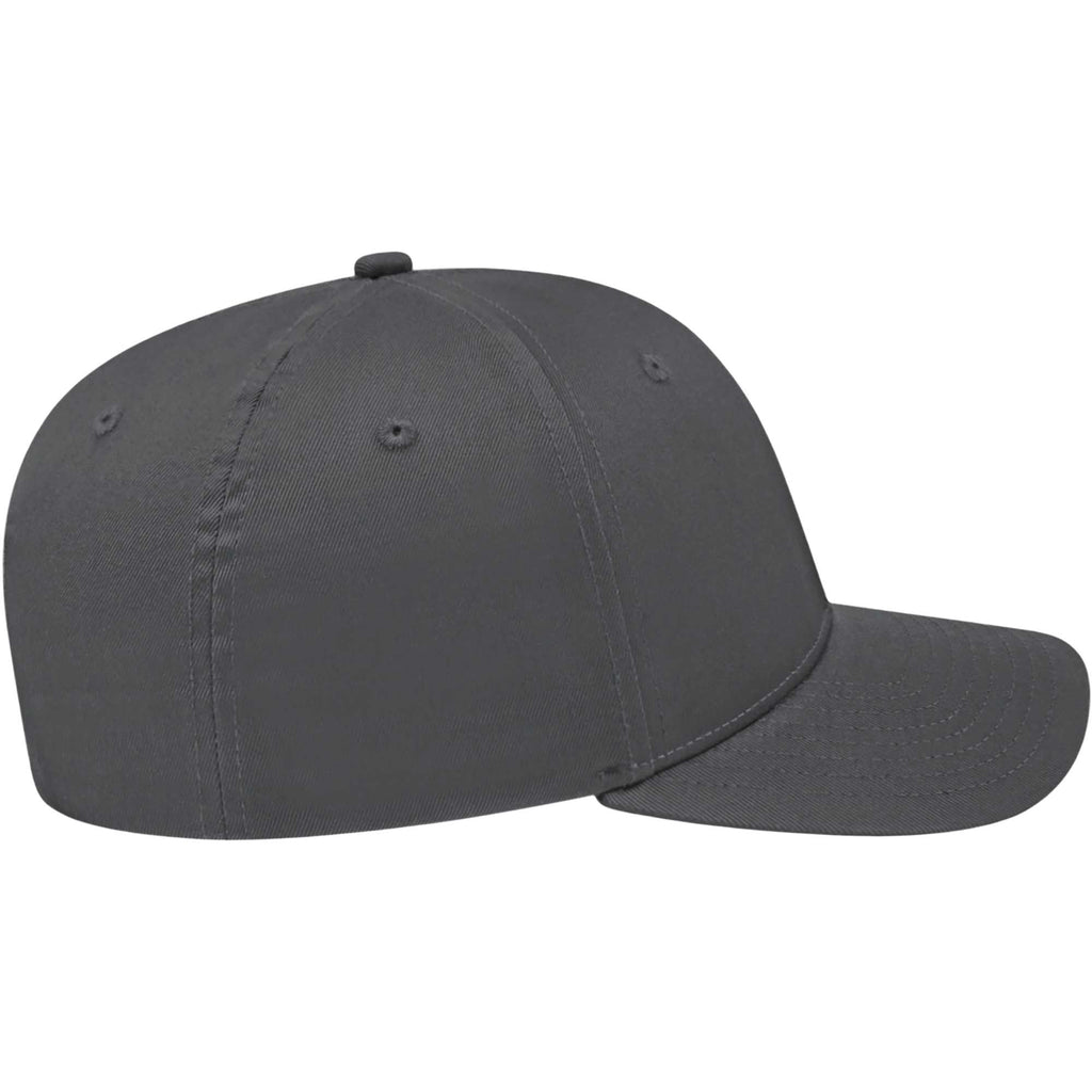 Cap America Original Snapback Cap in Poly Cotton Embroidery - Graphite - Right Side