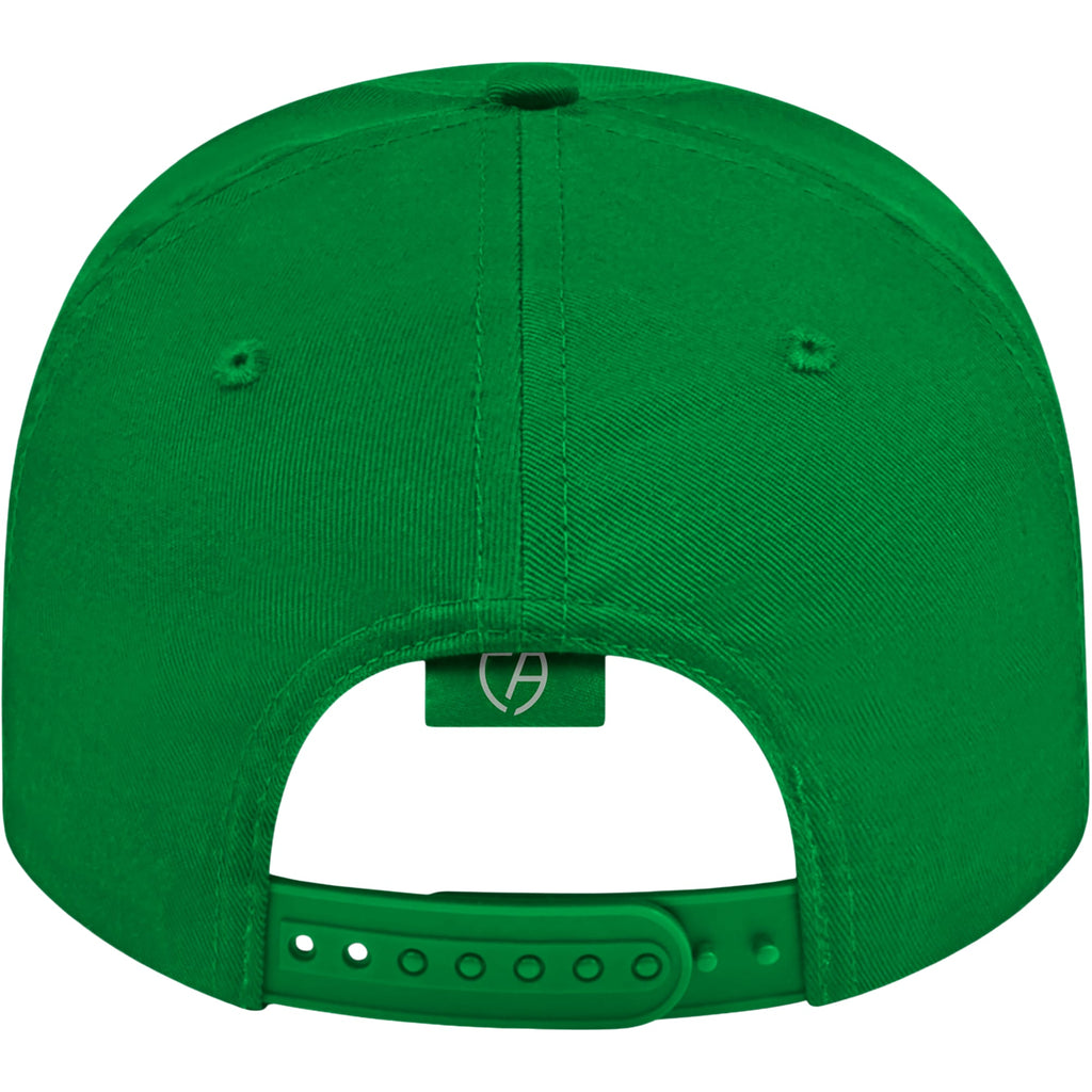 Cap America Original Snapback Cap in Poly Cotton Embroidery - Kelly Green - Back