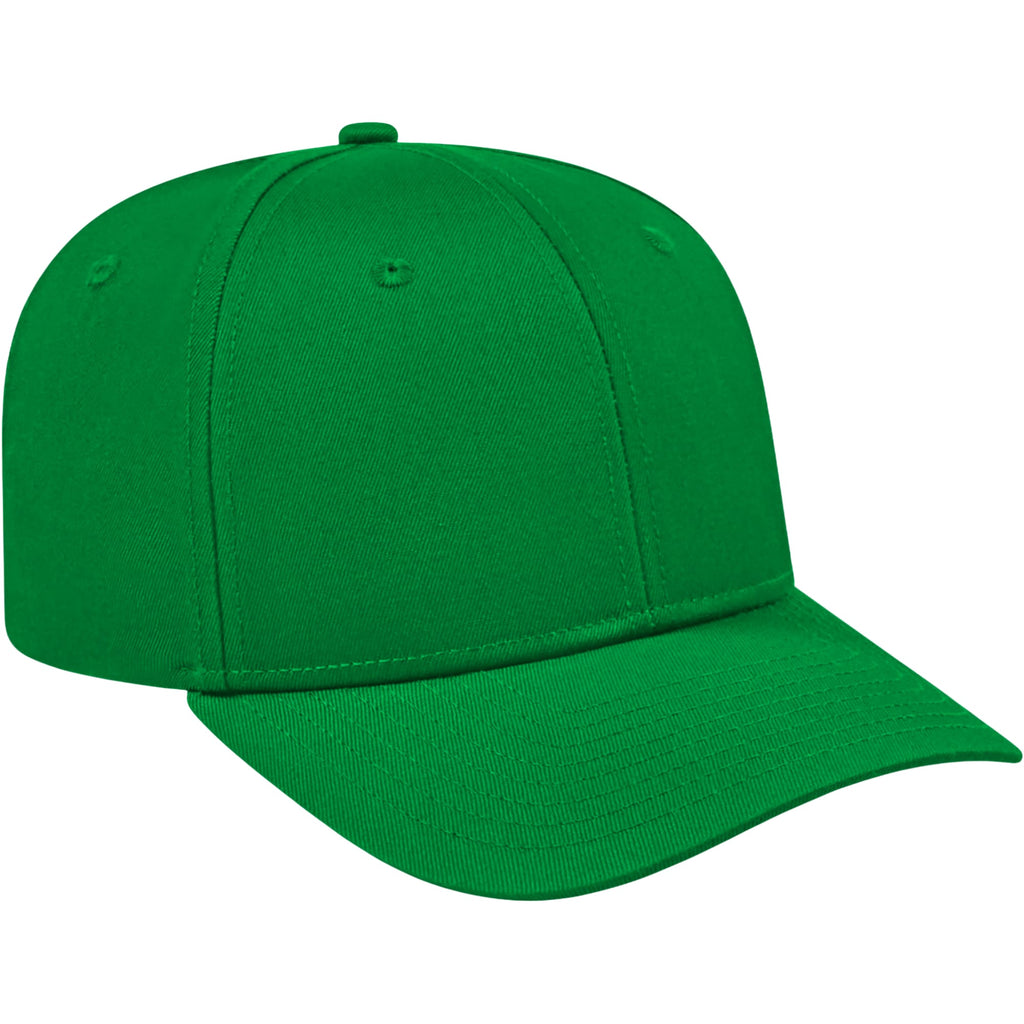 Cap America Original Snapback Cap in Poly Cotton Embroidery - Kelly Green - Left Angle