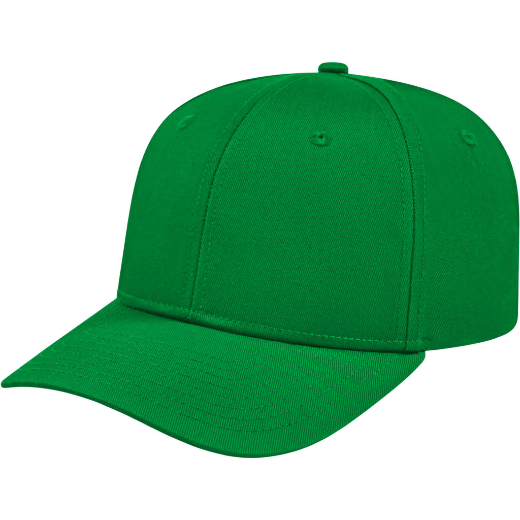 Cap America Original Snapback Cap in Poly Cotton Embroidery - Kelly Green - Right Angle 2