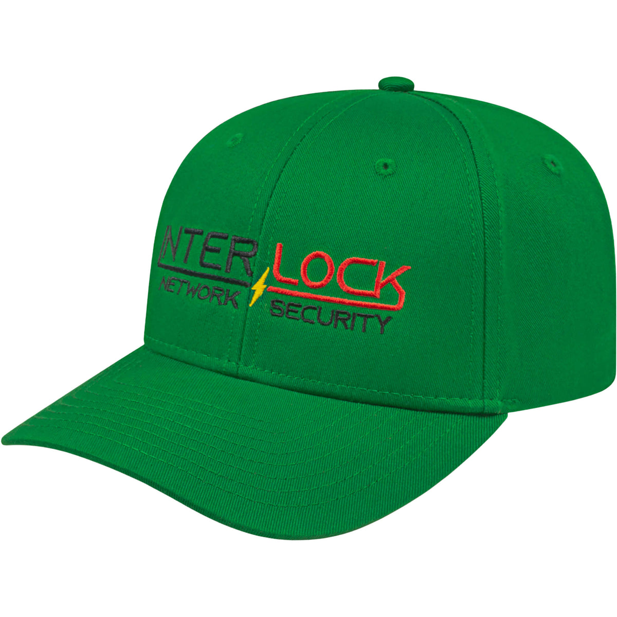 Cap America Original Snapback Cap in Poly Cotton Embroidery - Kelly Green - Right Angle