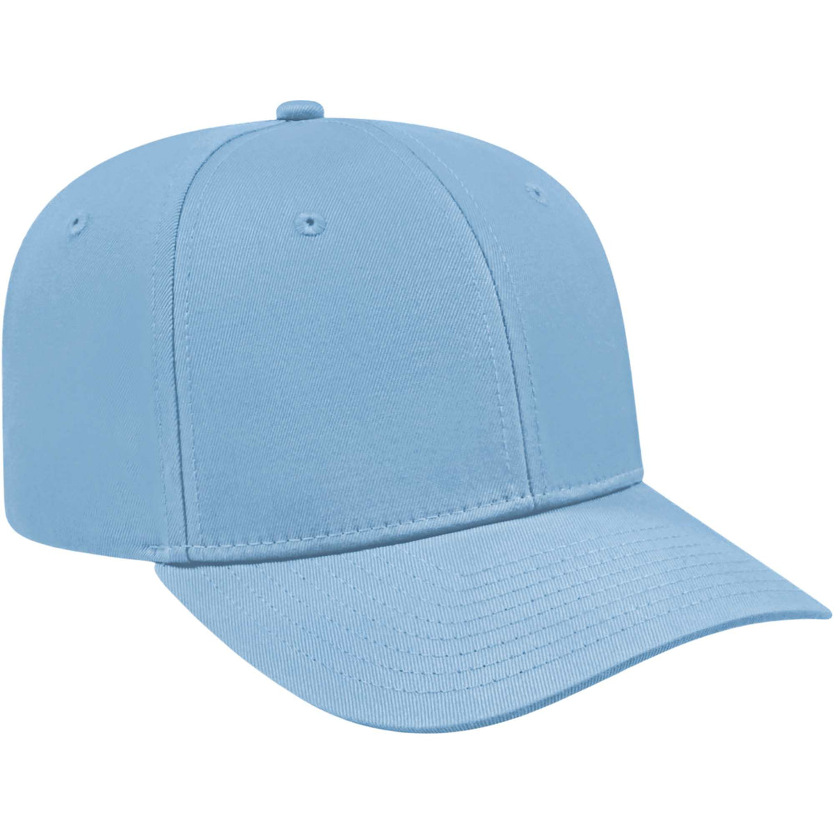 Cap America Original Snapback Cap in Poly Cotton Embroidery - Light Blue - Left Angle