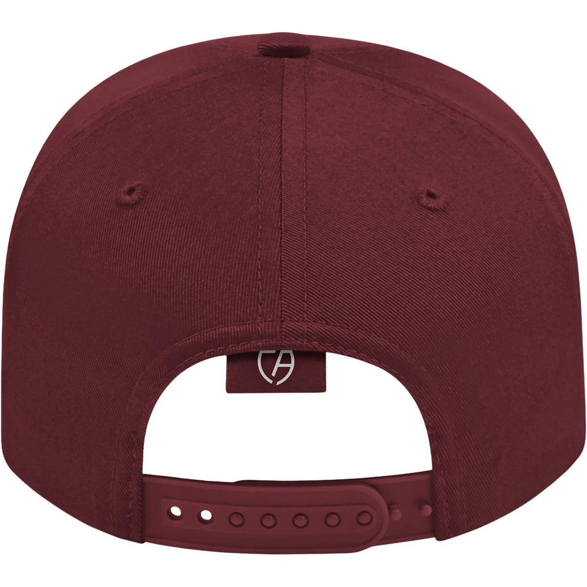 Cap America Original Snapback Cap in Poly Cotton Embroidery - Maroon MA - Back