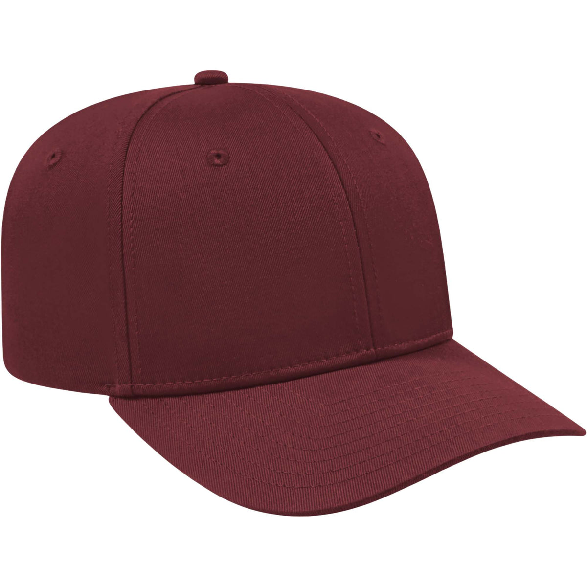 Cap America Original Snapback Cap in Poly Cotton Embroidery - Maroon MA - Left Angle