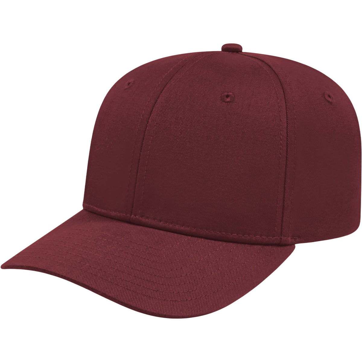 Cap America Original Snapback Cap in Poly Cotton Embroidery - Maroon MA - Right Angle