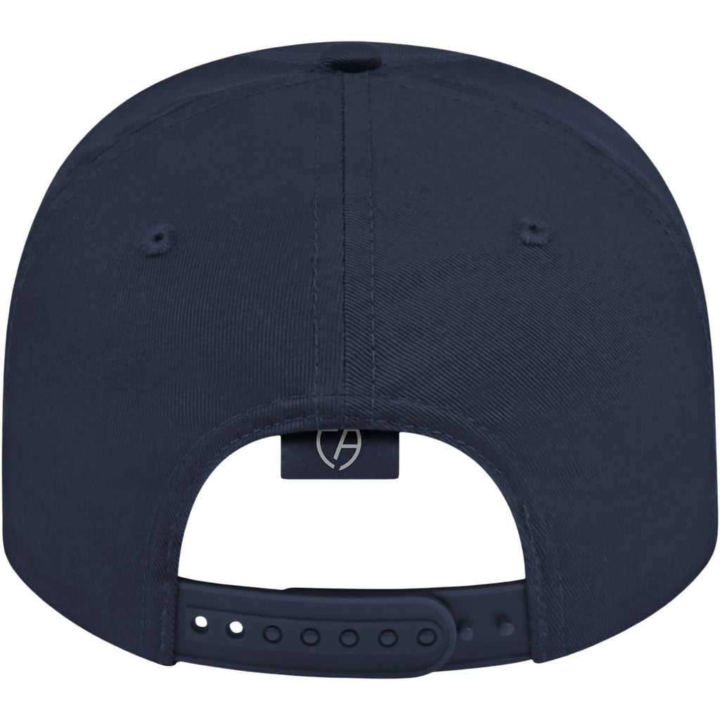 Cap America Original Snapback Cap in Poly Cotton Embroidery - Navy - Back