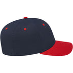 Cap America Original Snapback Cap in Poly Cotton Embroidery - Navy/Red - Right Side