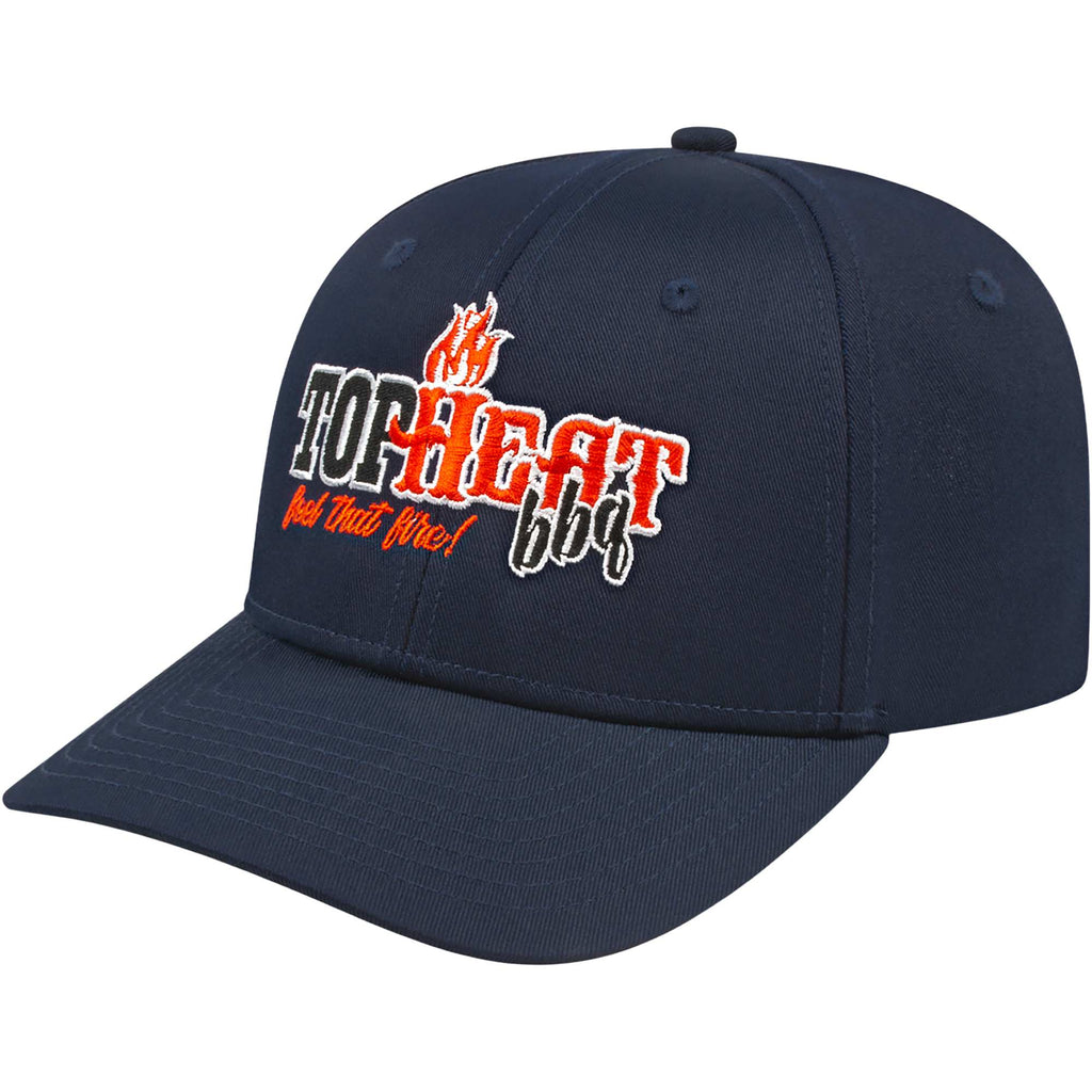 Cap America Original Snapback Cap in Poly Cotton Embroidery - Navy - Right Angle
