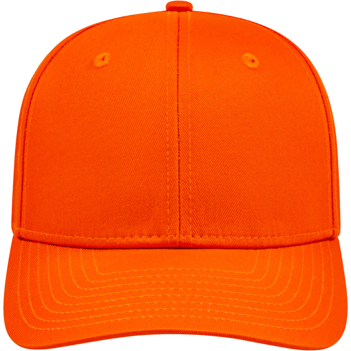 Cap America Original Snapback Cap in Poly Cotton Embroidery - Orange - Front