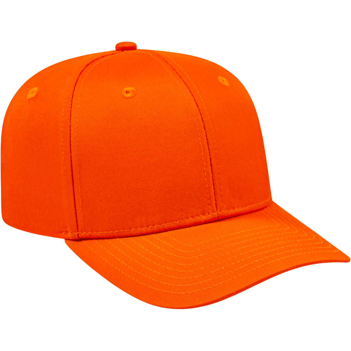 Cap America Original Snapback Cap in Poly Cotton Embroidery - Orange - Left Angle