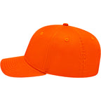 Cap America Original Snapback Cap in Poly Cotton Embroidery - Orange - Left Side