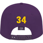 Cap America Original Snapback Cap in Poly Cotton Embroidery - Purple - Back