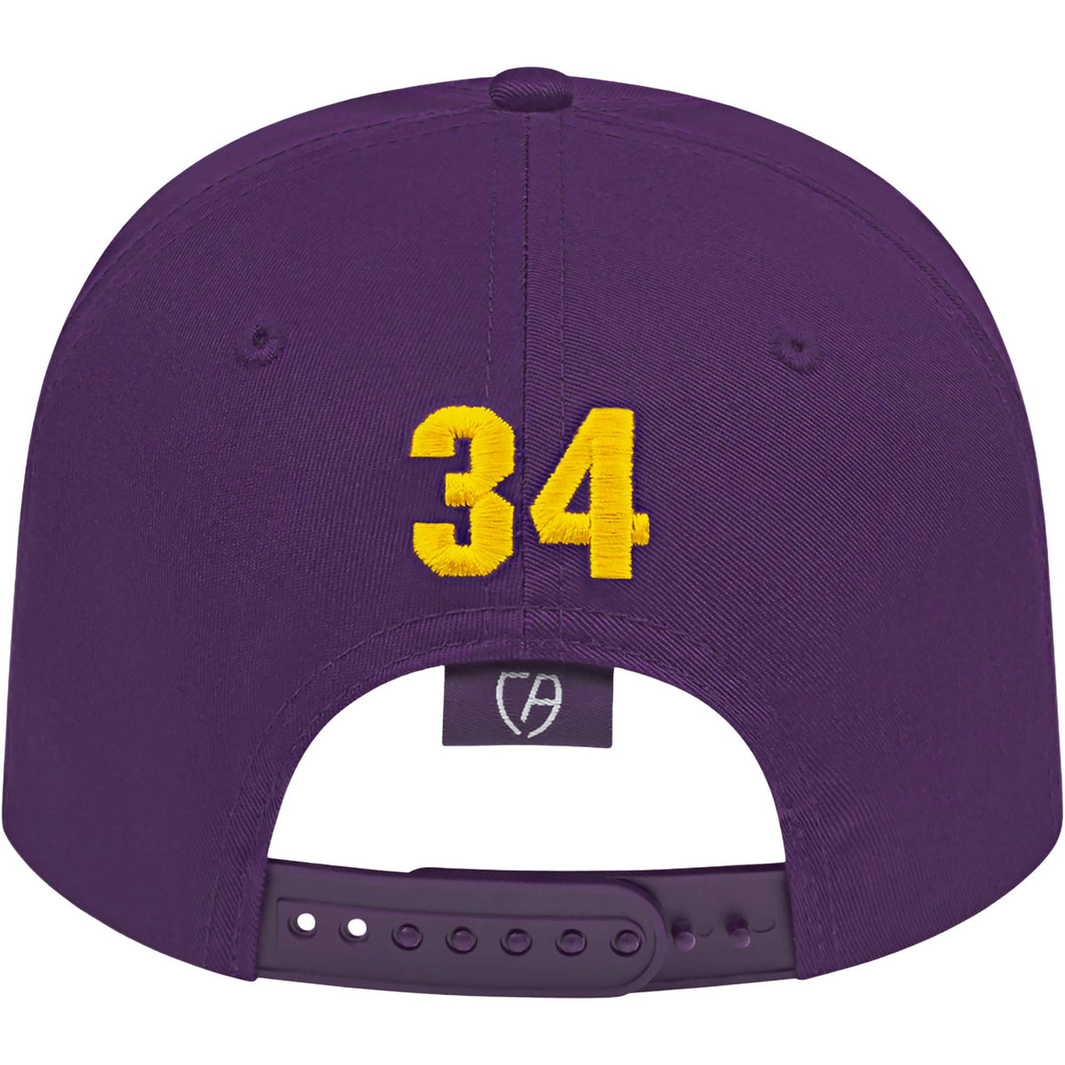 Cap America Original Snapback Cap in Poly Cotton Embroidery - Purple - Back