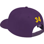 Cap America Original Snapback Cap in Poly Cotton Embroidery - Purple - Left Angle