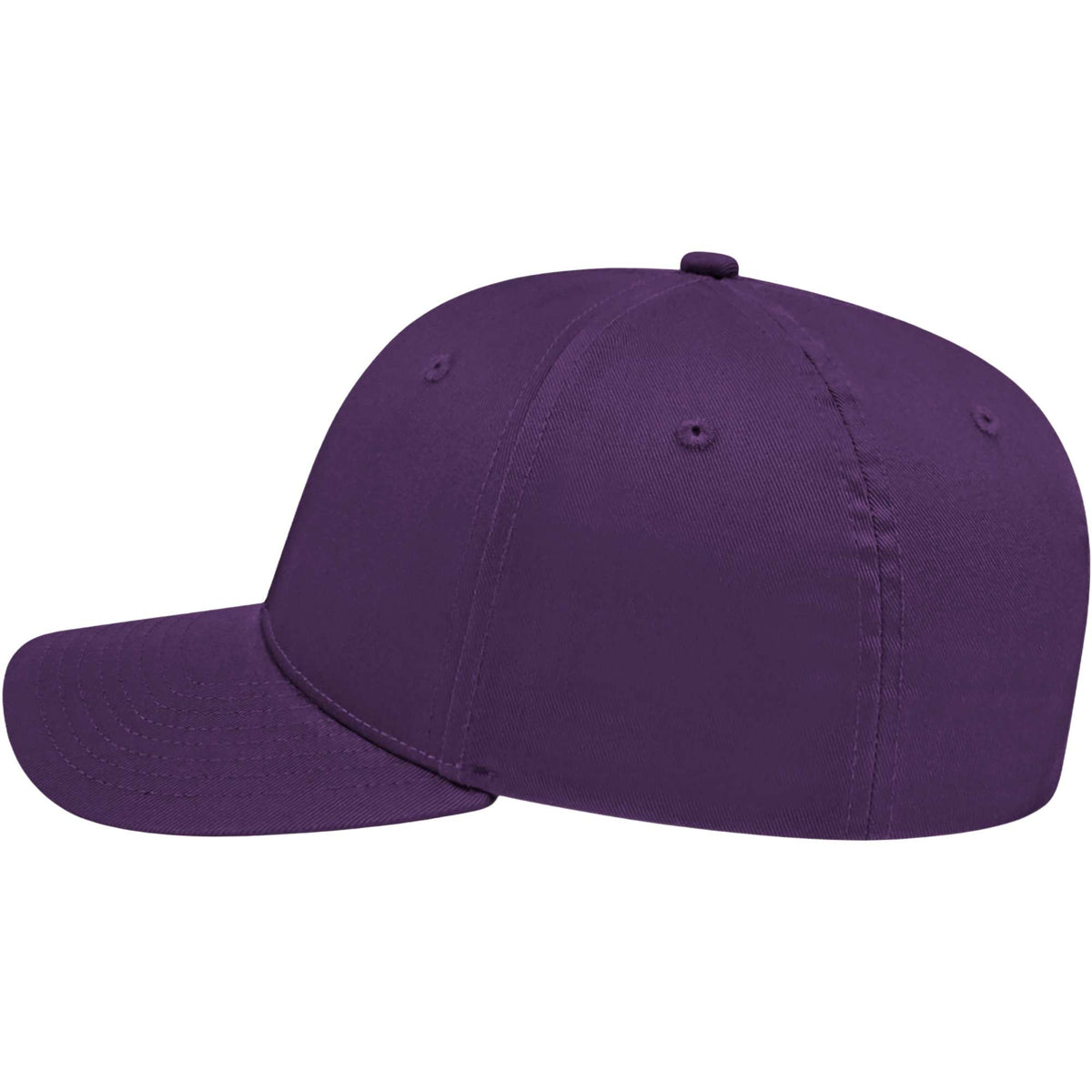 Cap America Original Snapback Cap in Poly Cotton Embroidery - Purple - Left Side