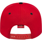 Cap America Original Snapback Cap in Poly Cotton Embroidery - Red/Black - Back