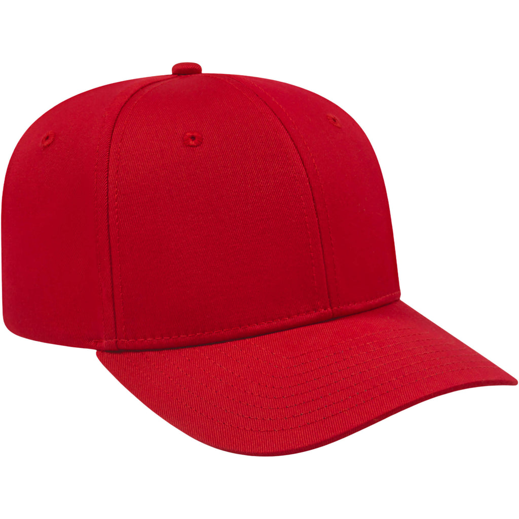 Cap America Original Snapback Cap in Poly Cotton Embroidery - Red - Left Angle 2
