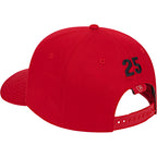 Cap America Original Snapback Cap in Poly Cotton Embroidery - Red - Left Angle
