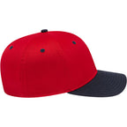 Cap America Original Snapback Cap in Poly Cotton Embroidery - Red/Navy - Right Side