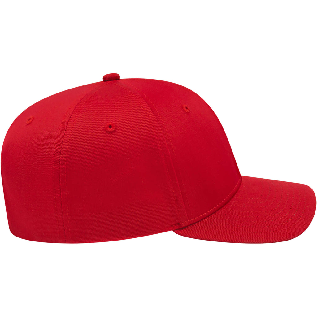 Cap America Original Snapback Cap in Poly Cotton Embroidery - Red - Right Side