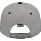 Cap America Original Snapback Cap in Poly Cotton Embroidery - Silver/Black - Back