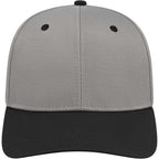 Cap America Original Snapback Cap in Poly Cotton Embroidery - Silver/Black - Front