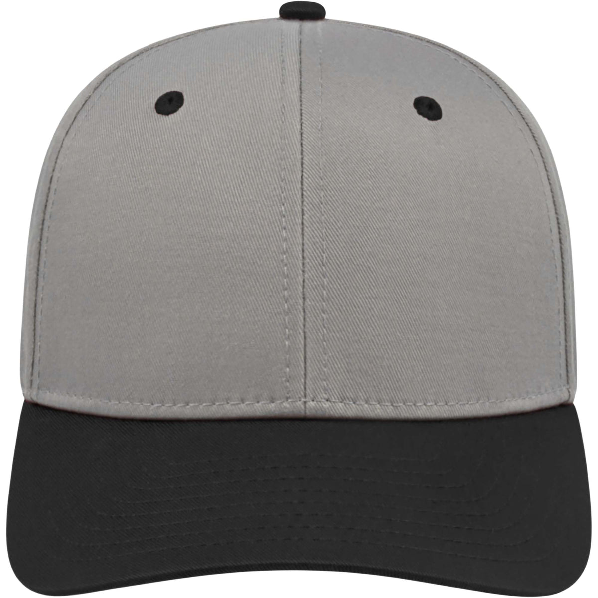 Cap America Original Snapback Cap in Poly Cotton Embroidery - Silver/Black - Front