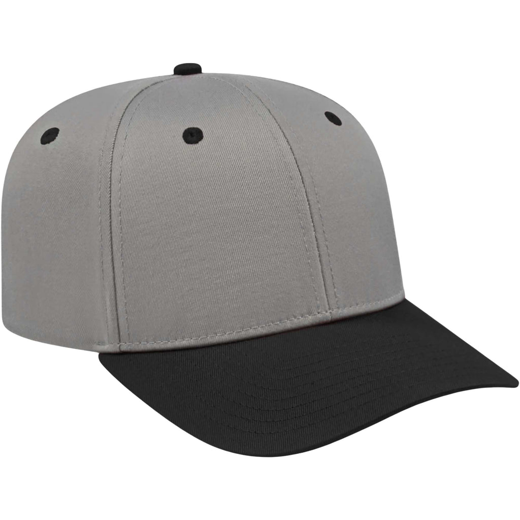 Cap America Original Snapback Cap in Poly Cotton Embroidery - Silver/Black - Left Angle