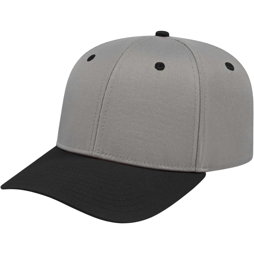 Cap America Original Snapback Cap in Poly Cotton Embroidery - Silver/Black - Right Angle