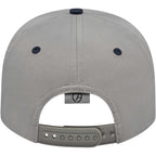 Cap America Original Snapback Cap in Poly Cotton Embroidery - Silver/Navy - Back