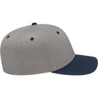 Cap America Original Snapback Cap in Poly Cotton Embroidery - Silver/Navy - Right Side