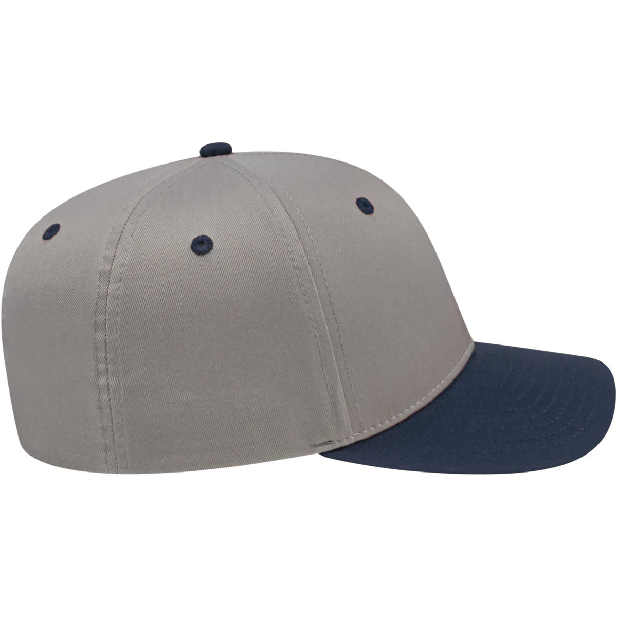 Cap America Original Snapback Cap in Poly Cotton Embroidery - Silver/Navy - Right Side