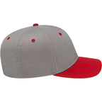 Cap America Original Snapback Cap in Poly Cotton Embroidery - Silver/Red - Right Side
