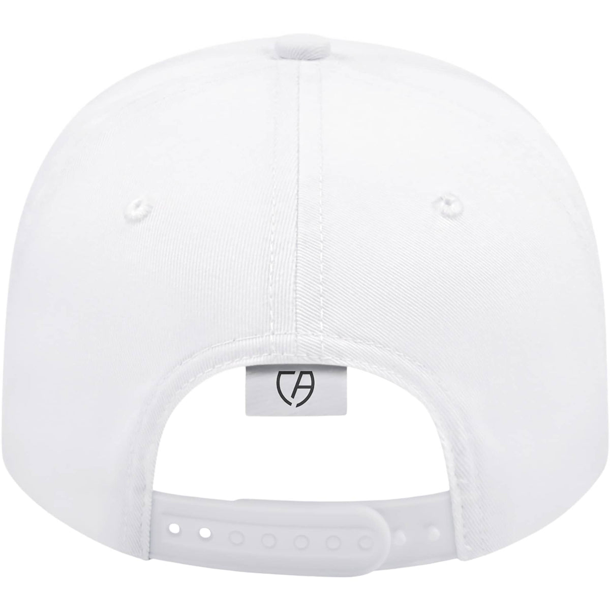 Cap America Original Snapback Cap in Poly Cotton Embroidery - White - Back