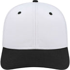 Cap America Original Snapback Cap in Poly Cotton Embroidery - White/Black - Front