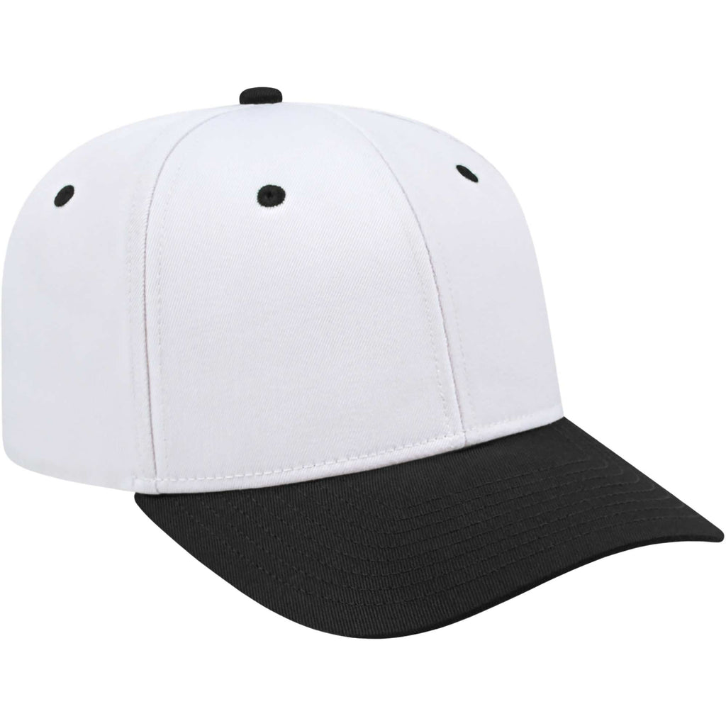 Cap America Original Snapback Cap in Poly Cotton Embroidery - White/Black - Left Angle