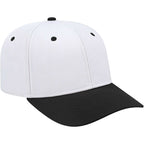 Cap America Original Snapback Cap in Poly Cotton Embroidery - White/Black - Left Angle