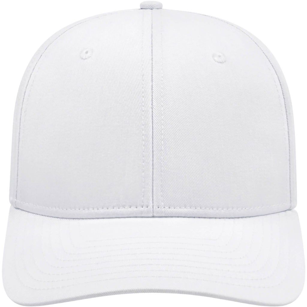 Cap America Original Snapback Cap in Poly Cotton Embroidery - White - Front