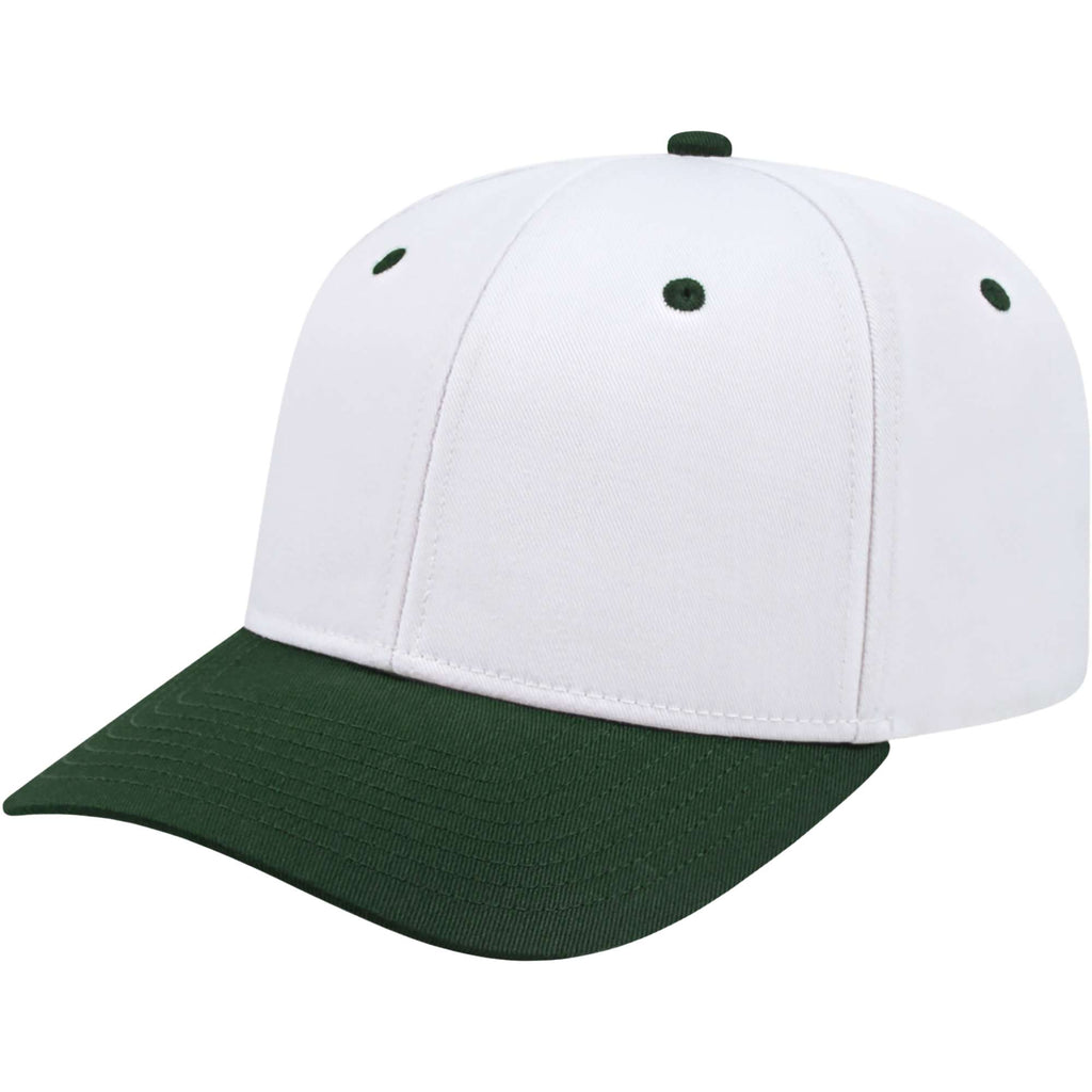 Cap America Original Snapback Cap in Poly Cotton Embroidery - White/Green - Right Angle