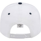 Cap America Original Snapback Cap in Poly Cotton Embroidery - White/Navy - Back