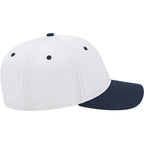 Cap America Original Snapback Cap in Poly Cotton Embroidery - White/Navy - Right Side
