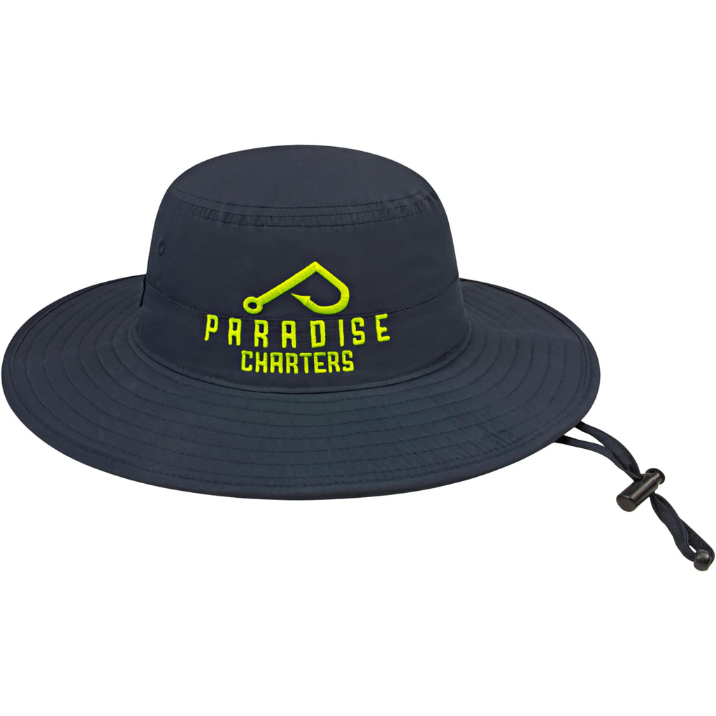 Cap America Performance Boonie Hat Embroidery - Navy - Front
