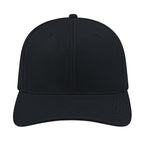 Cap America Performance Cap with Perforated Sides Embroidery - Black - Front 2