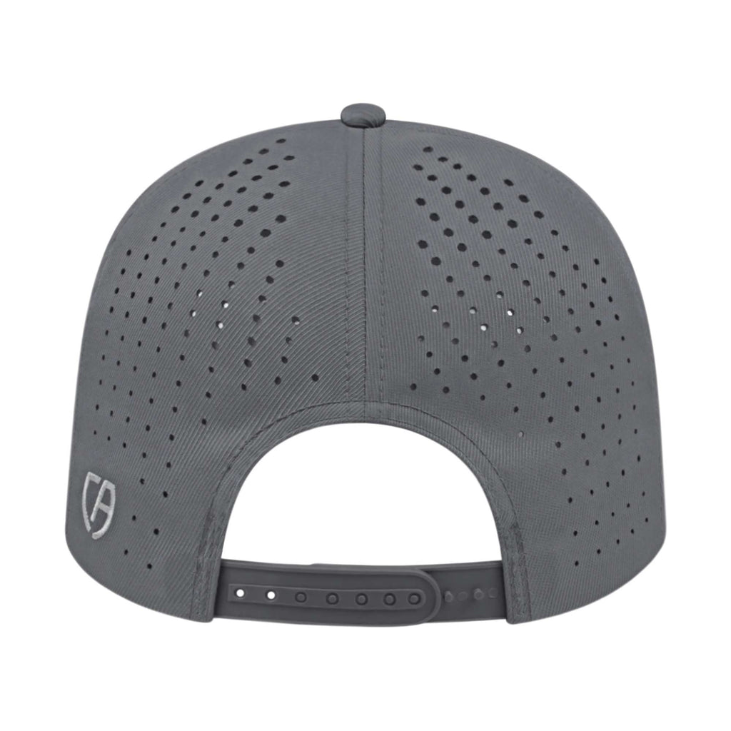 Cap America Performance Cap with Perforated Sides Embroidery - Graphite - Back