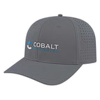 Cap America Performance Cap with Perforated Sides Embroidery - Graphite - Front