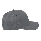 Cap America Performance Cap with Perforated Sides Embroidery - Graphite - Left Side