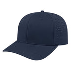 Cap America Performance Cap with Perforated Sides Embroidery - Navy - Front