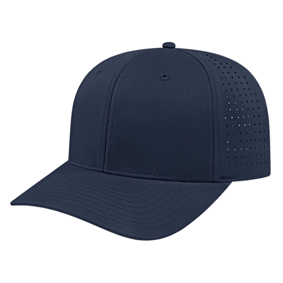 Cap America Performance Cap with Perforated Sides Embroidery - Navy - Front