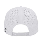 Cap America Performance Cap with Perforated Sides Embroidery - White - Back