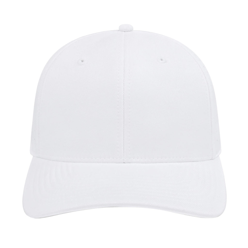 Cap America Performance Cap with Perforated Sides Embroidery - White - Front 2
